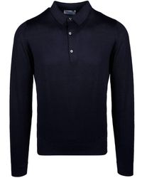 John Smedley - Bradwell Long-sleeve Polo Shirt - Lyst