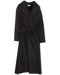 The Row - Belted Long-sleeved Coat - Lyst