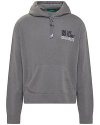 DSquared² - Knit Hoodie - Lyst