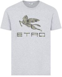 Etro - Cotton T-shirt Tshirt - Lyst
