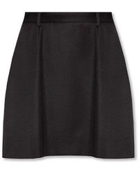 Balenciaga - Short Wool Skirt - Lyst
