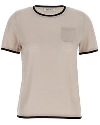 Max Mara - Egidio Crewneck Knitted T-Shirt - Lyst