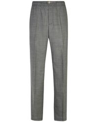 Versace - Houndstooth-pattern High-waist Trousers - Lyst