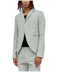 AARON ESH - Peplum Cut Away Single Breasted Blazer - Lyst
