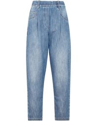 Brunello Cucinelli - Cotton Denim Pants Jeans - Lyst