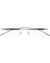 Montblanc - Rectangular Frame Glasses - Lyst