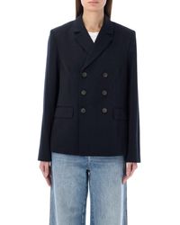 A.P.C. - Sally Double Breasted Tailored Blazer - Lyst