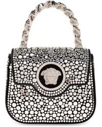 Versace - La Medusa Embellished Mini Tote Bag - Lyst