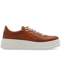 Gucci - GG Leather Sneaker - Lyst