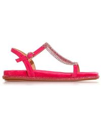 Alma En Pena. - Embellished Strappy Flat Sandals - Lyst