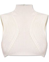 Chloé - Wool Cropped Top, - Lyst