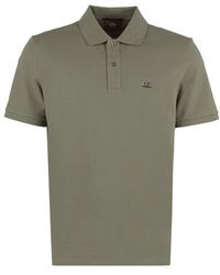 C.P. Company - Logo Patch Short Sleeved Polo Shirt - Lyst