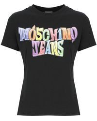 Moschino - Jeans Logo-printed Crewneck T-shirt - Lyst
