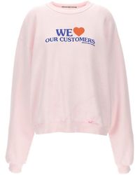 Alexander Wang - 'We Love Our Customers' Sweatshirt - Lyst