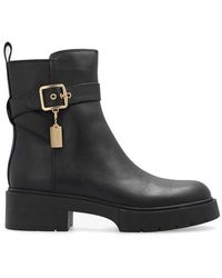 COACH 'lacey' Leather Ankle Boots - Black
