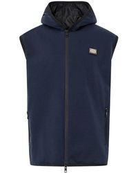 Dolce & Gabbana - Sleeveless Hooded Jacket - Lyst