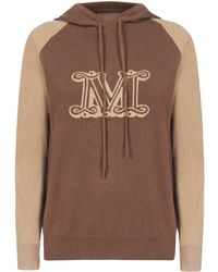 Max Mara Liegi Knitted Hoodie - Brown