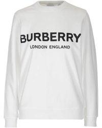 Burberry Kingdom Logo Sweatshirt - White