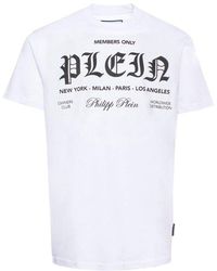 Philipp Plein - Logo Printed Crewneck T-shirt - Lyst