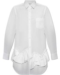 Comme des Garçons - Ruffled-Trim Button-Up Shirt - Lyst