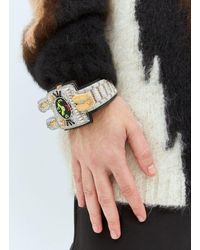 Walter Van Beirendonck Dive Watch Cotton Bracelet in Blue