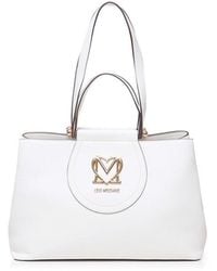 Love Moschino - Tote Bag With Logo Plaque - Lyst