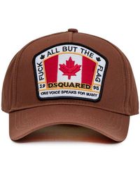 DSquared² Canadian Flag Baseball Cap in Black for Men | Lyst Canada