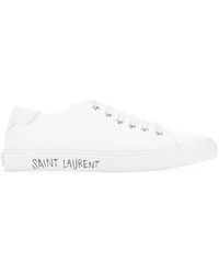 Saint Laurent - Malibu Low Top Sneakers - Women's - Rubber/cotton - Lyst