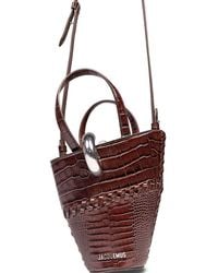 Jacquemus - The Small Bambola Asymmetric Bucket Bag - Lyst