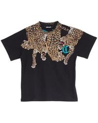 Just Cavalli - Logo Printed Crewneck T-Shirt - Lyst