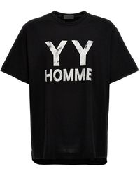 Yohji Yamamoto - Logo Print T-Shirt - Lyst