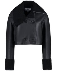 Loewe - Deconstructed Leather Jacket - Lyst
