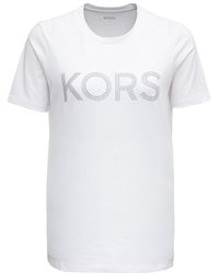 MICHAEL Michael Kors - Logo Embellished Crewneck T-shirt - Lyst