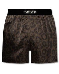 Tom Ford - Logo Waistband Leopard Print Boxers - Lyst