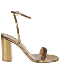 Gianvito Rossi - Block Heel Sandals - Lyst