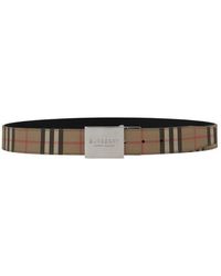 Burberry - Checked Belt - Lyst