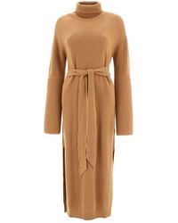 Nanushka Wool 'canaan' Turtleneck Dress 