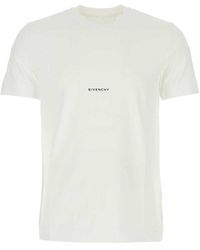 Givenchy - White Cotton T-shirt - Lyst