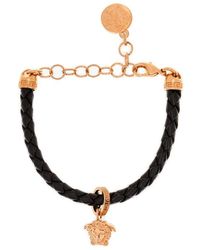 Versace - Leather Bracelet - Lyst