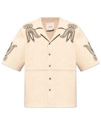 Nanushka - Kaemon Embroidered Camp Shirt - Lyst