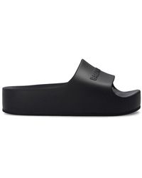 Balenciaga - Raffia Slide Sandals - Lyst