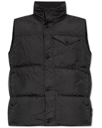 Stone Island - Stand Up Collar Padded Vest - Lyst