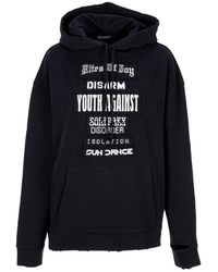 Raf Simons - Slogan Patches Hoodie - Lyst