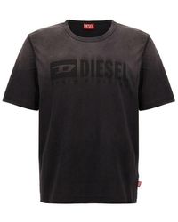 DIESEL - Sun-faded Crewneck T-shirt - Lyst
