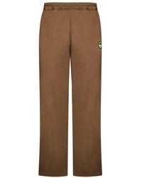 Barrow - Logo-embroidered Elasticated-waistband Chino Trousers - Lyst
