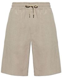Giorgio Armani - Linen Shorts - Lyst