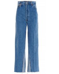 RE/DONE - Wide-leg Cropped Jeans - Lyst