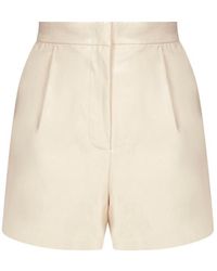 Pinko - High-waist Pleat-detailed Shorts - Lyst