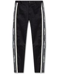 Dolce & Gabbana - Trousers With Logo - Lyst
