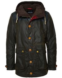 Barbour - Hooded Padded Coat - Lyst